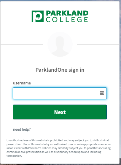 username prompt