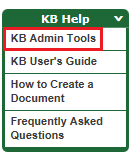 KB Admin Tools