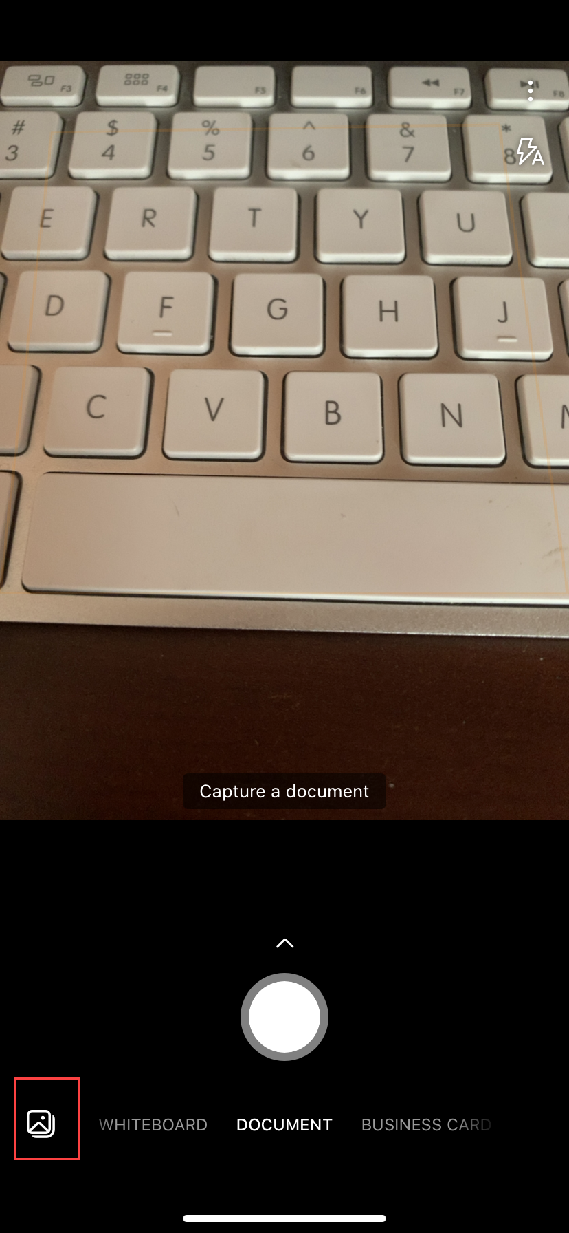 image icon to access photo library