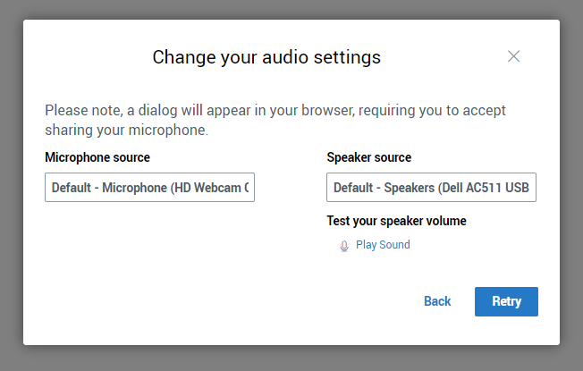 Audio Settings